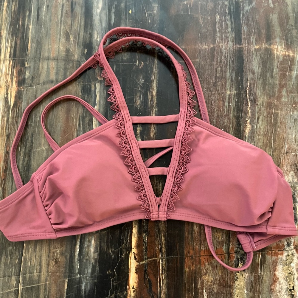 pink bathing suit top
